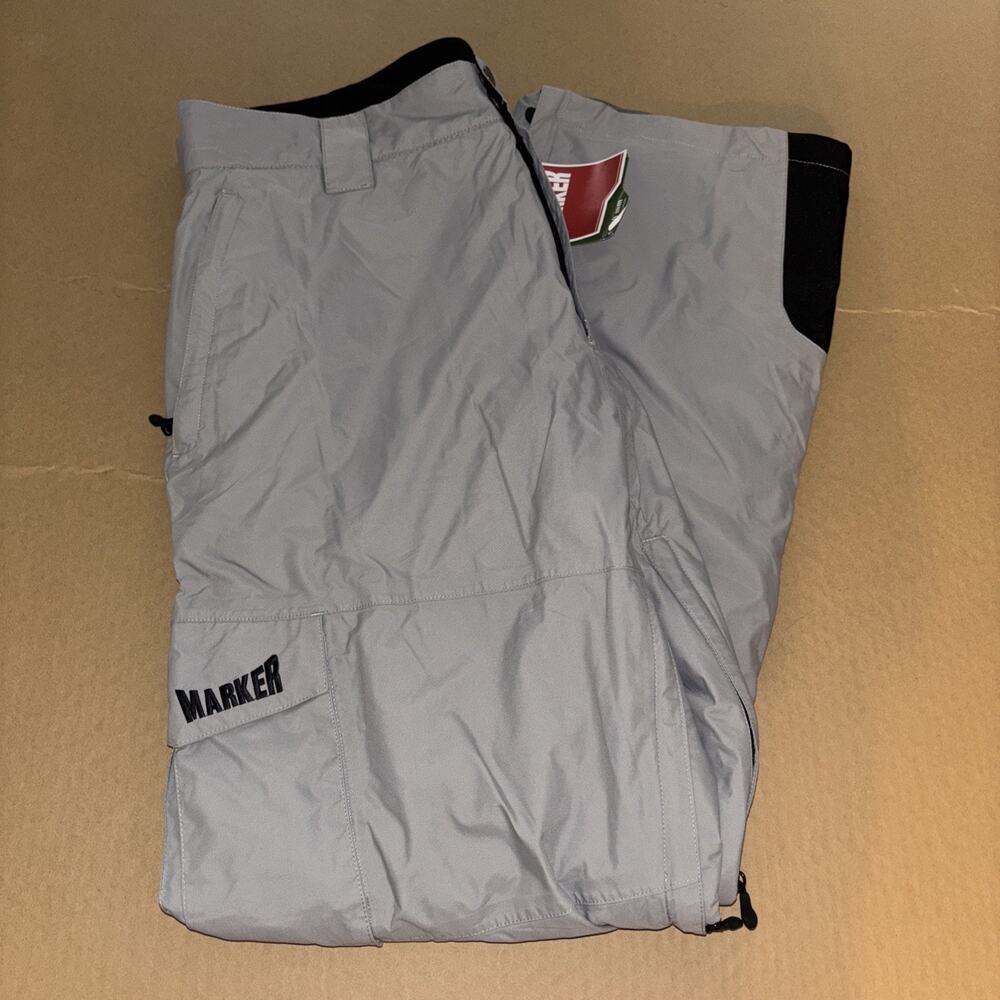 Men’s Marker Brand Ski Pants Gray XXL